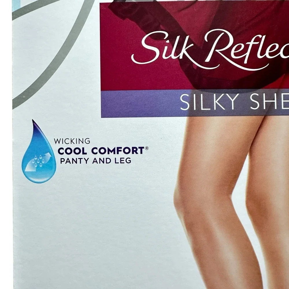 Hanes Silk Reflections Sheer Pantyhose with Control Top Sheer‎ Toe 1 Pk Size AB
